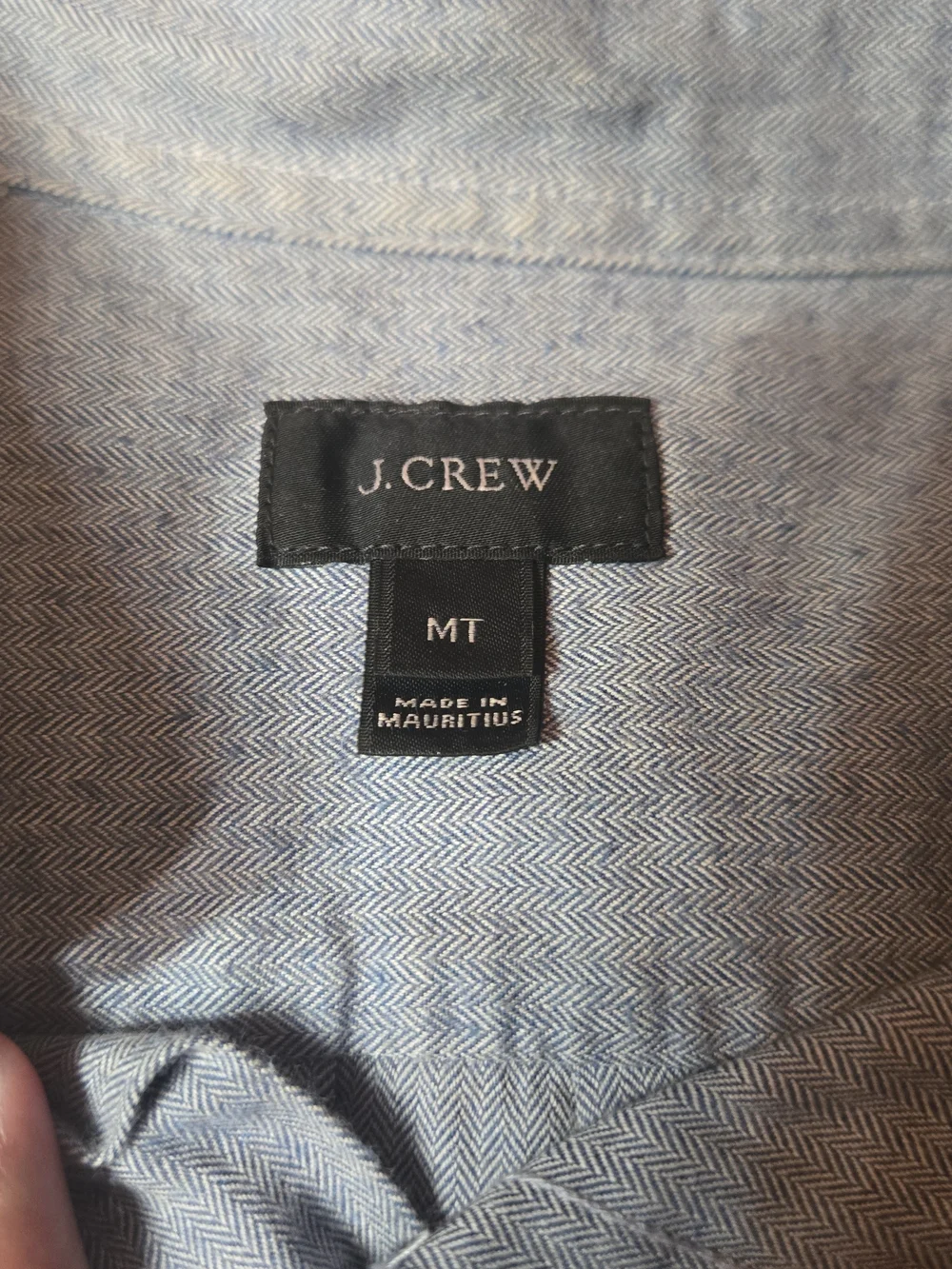 J. Crew Light Blue Button-Down Oxford Shirt In Tall Size